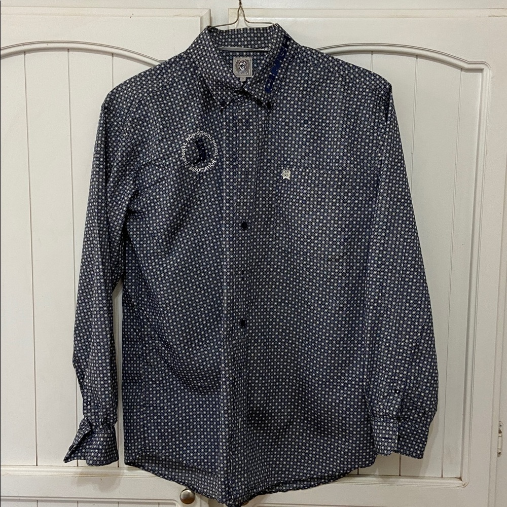 Cinch Blue Star Pattern Shirt
